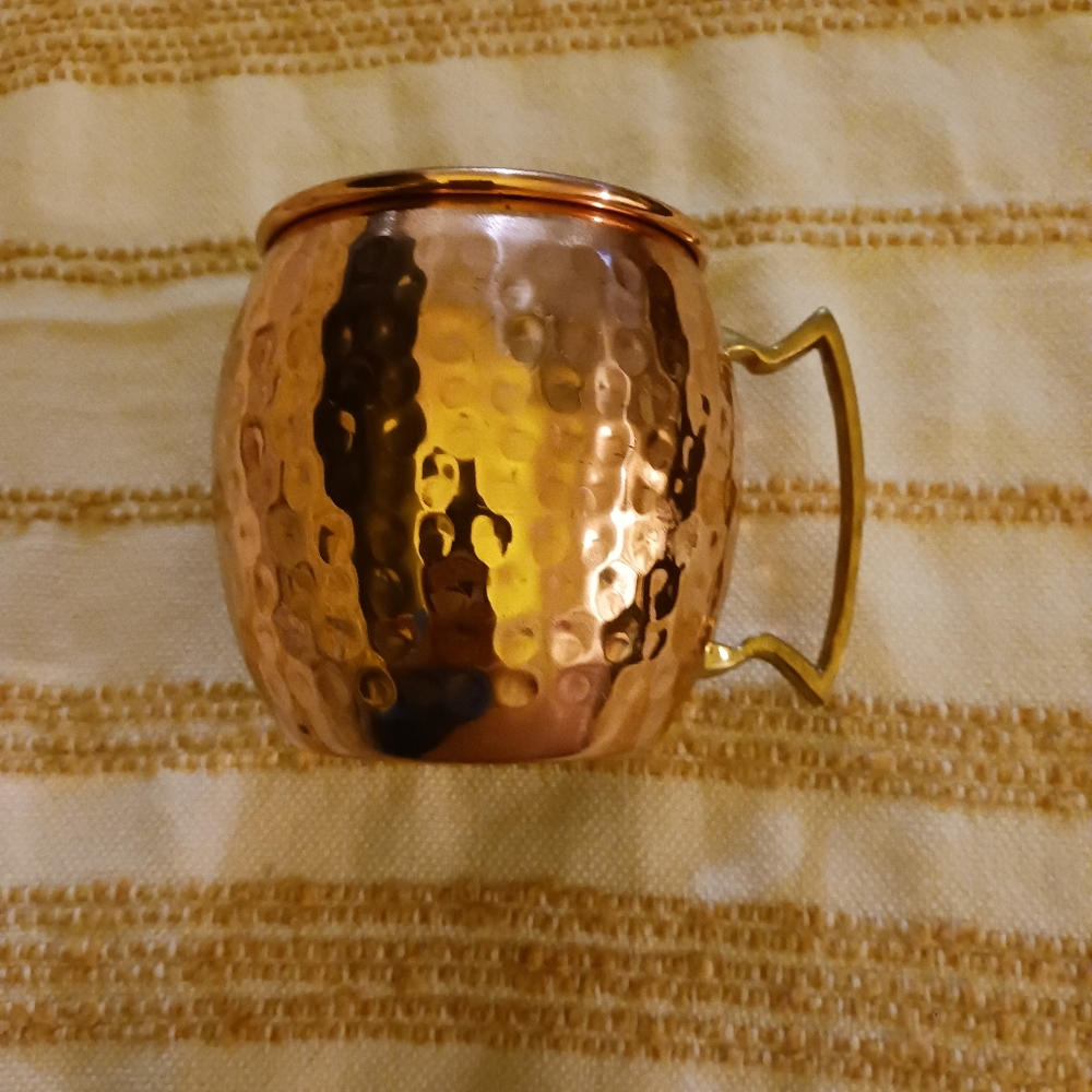 Butte Copper coffee mug with brass handle 90's